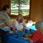 Nancy Baker Stuenkel (left), Madge Cole Everhart (center), and Marilyn Studebaker Haynes