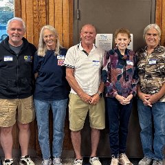 Sumner School - l. to r. Jan Bracken Heinz, David Semon, Marilyn Studebaker Haynes, Steve Kooser, Nancy Baker Stuenkel, Greg Hildenbrand, and Mike Johnston