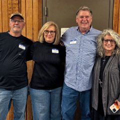 Gage School - l. to r. Dierk McDaniel, Karen Duncan Alfrey, Stacy Young, and Jan Cottle Darrah