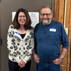 Clay School - l. to r. Kay Kelly and Tim Lozzi